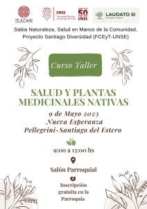 Curso Taller: Salud y plantas medicinales nativas