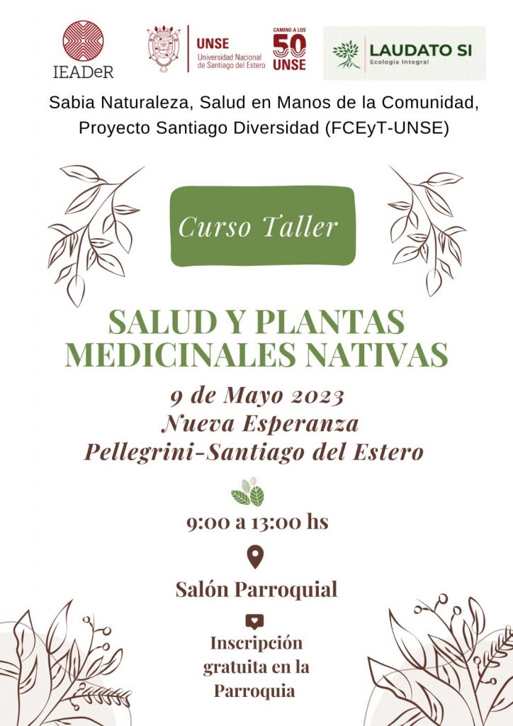 Curso Taller: Salud y plantas medicinales nativas